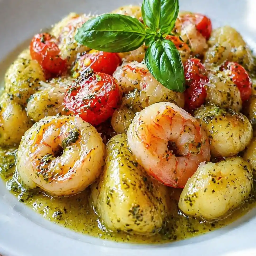 Creamy Pesto Shrimp Gnocchi Recipe