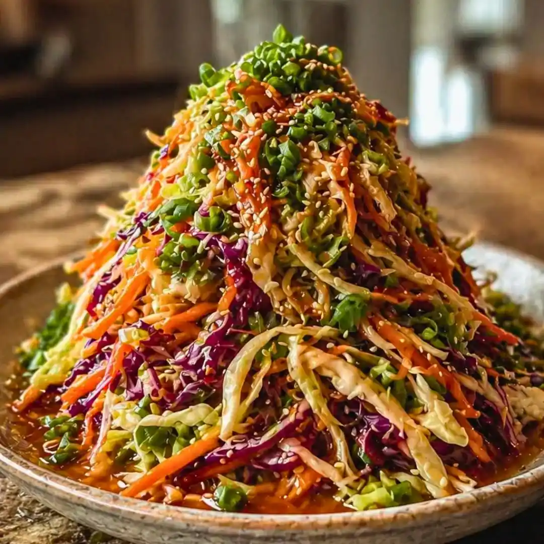 Crunchy Asian Cabbage Slaw with