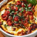 Three-Cheese Tomato Bruschetta Dip Recipe