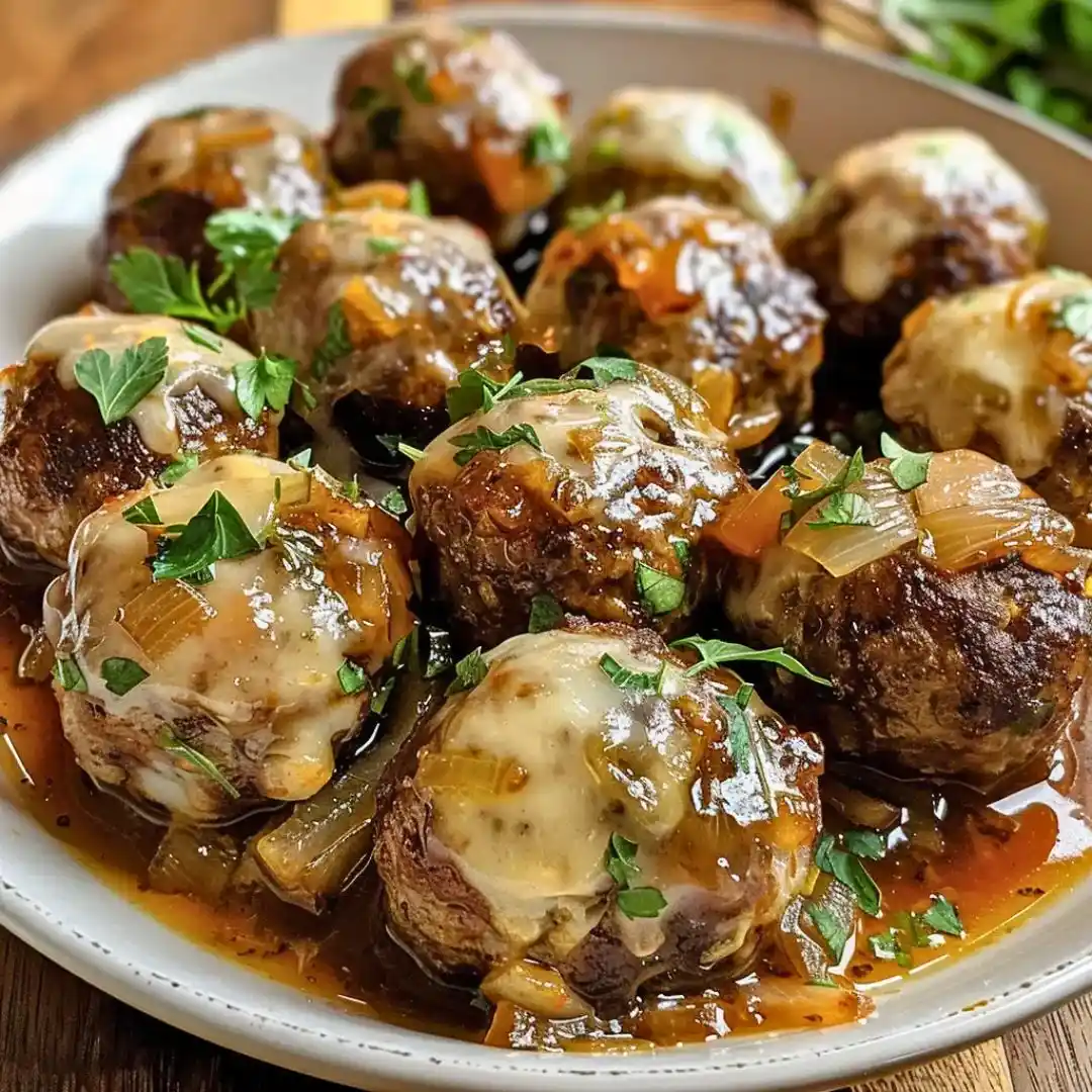 French Onion Meatballs Recipe