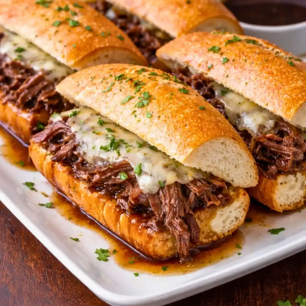 Crockpot French Dip Sandwiches Made Easy