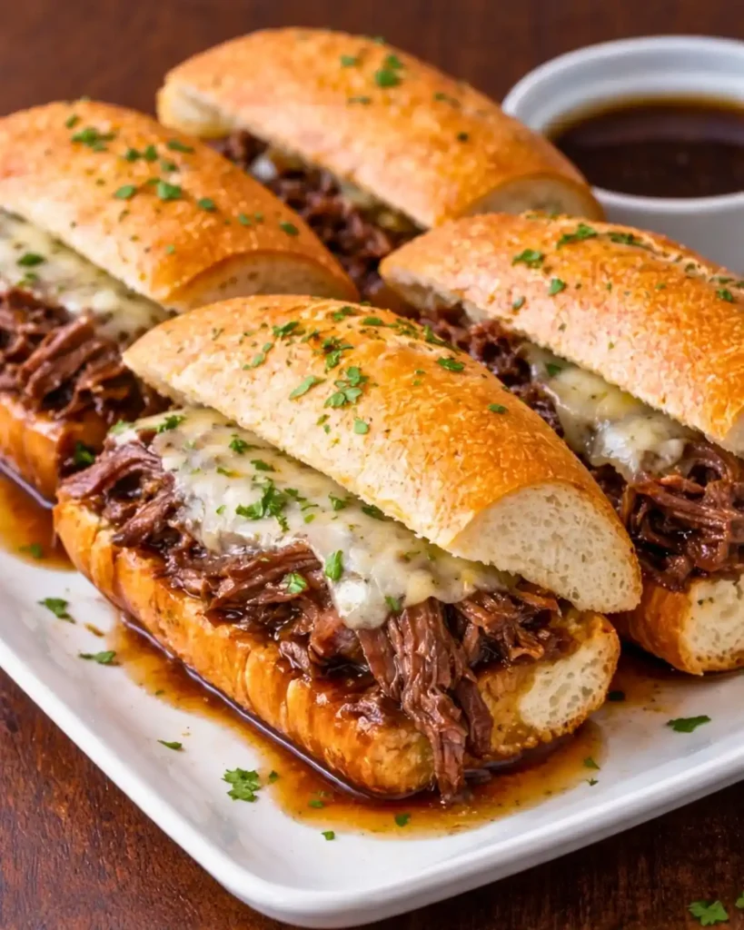 Crockpot French Dip Sandwiches Made Easy