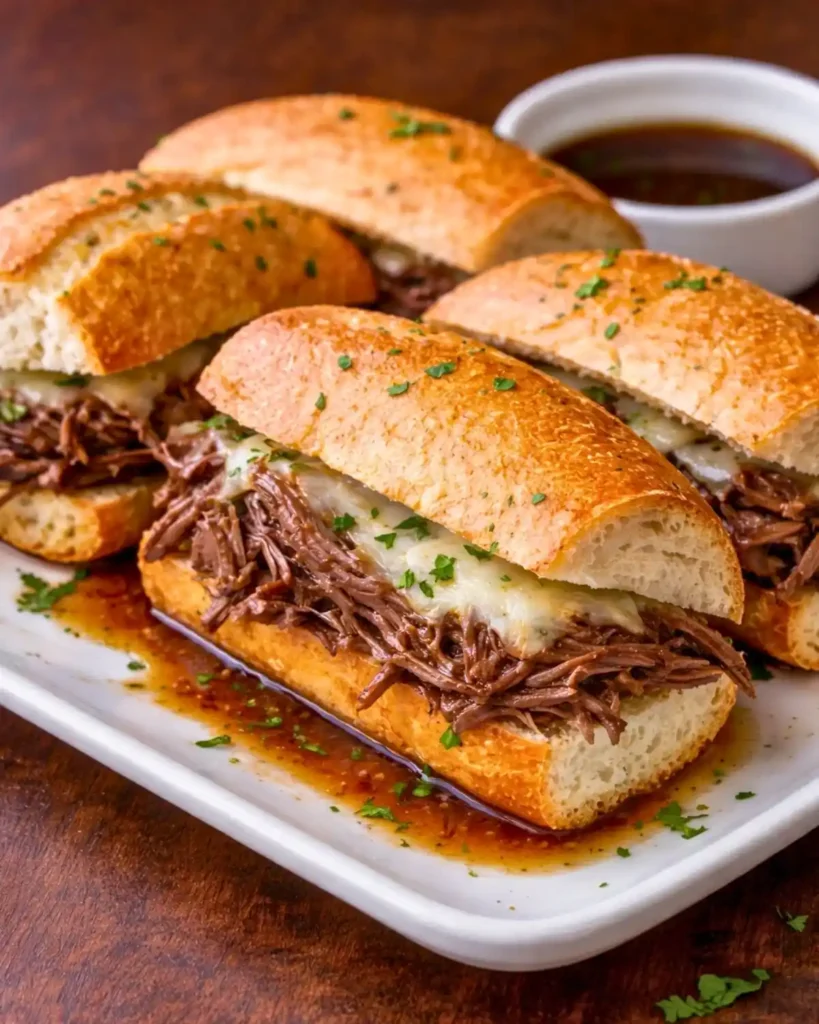Crockpot French Dip Sandwiches Made Easy