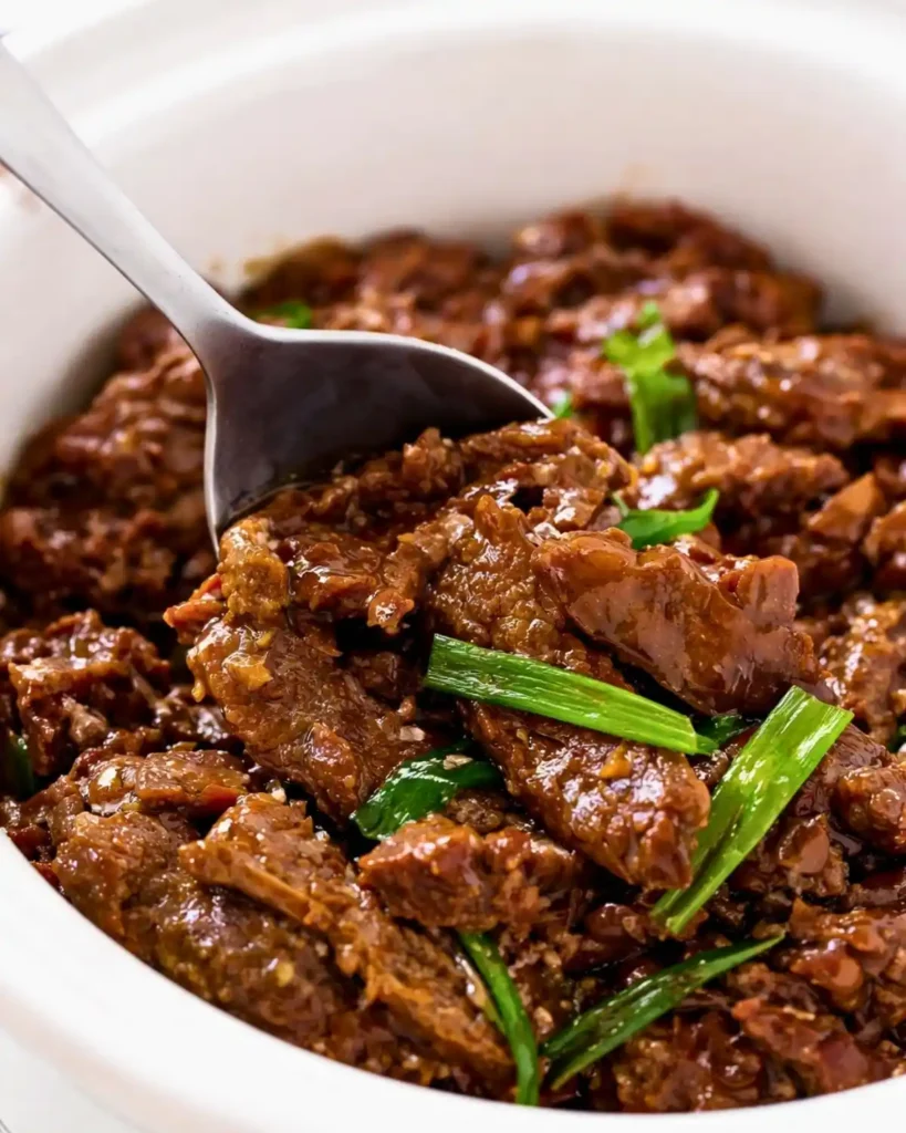 Slow Cooker Mongolian Beef Recipe