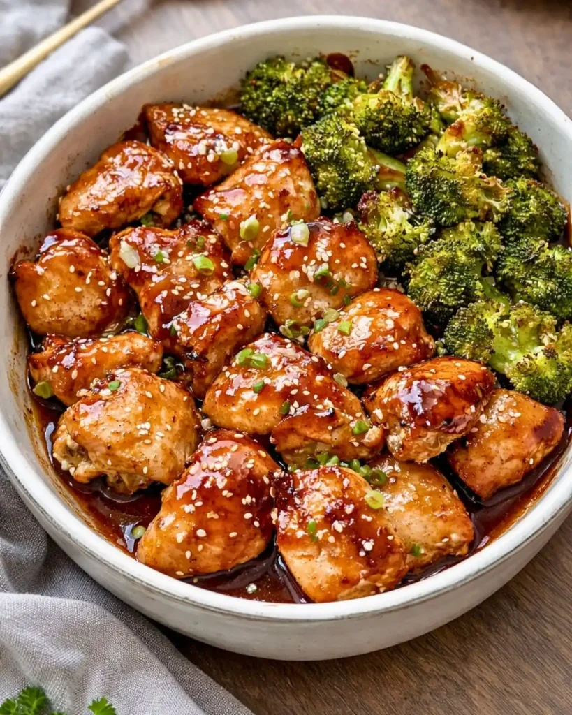 Teriyaki chicken in an air fryer
