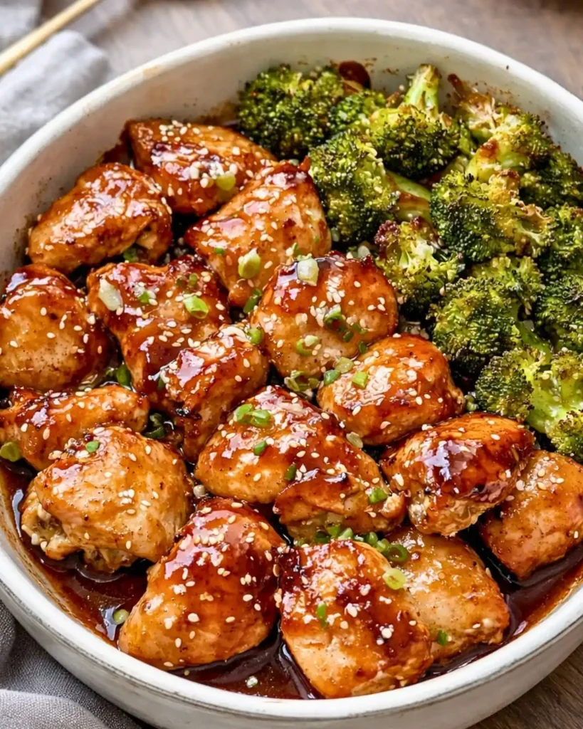 Teriyaki chicken in an air fryer