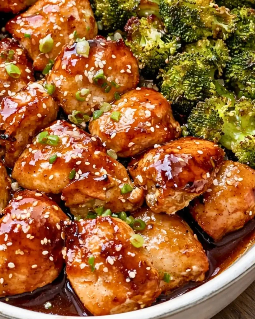 Teriyaki chicken in an air fryer