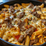 Philly Cheese Steak Pasta Recipe