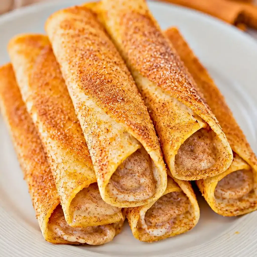 Keto Crispy Cinnamon Cream Cheese Roll Ups