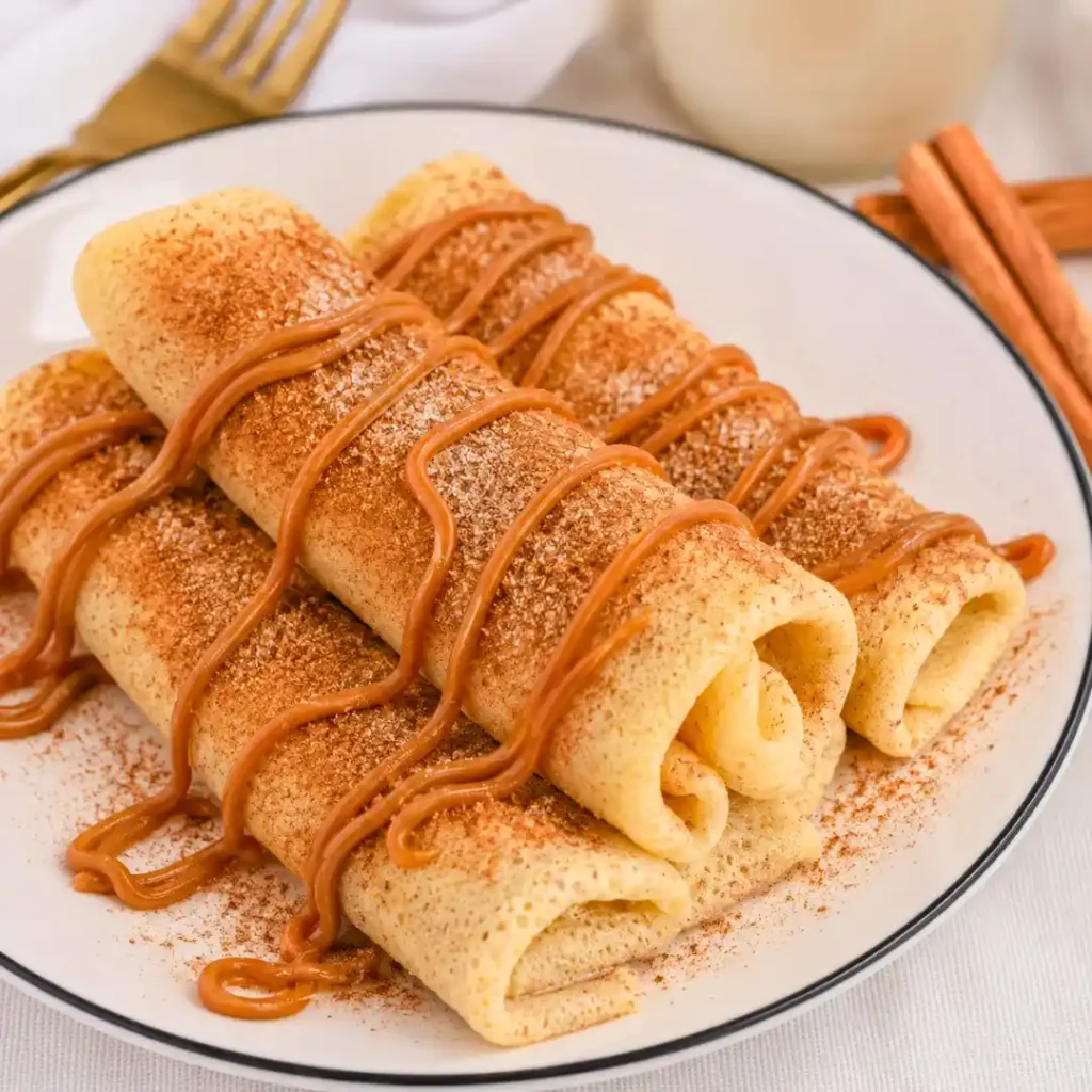 Cinnamon Roll Protein Crepes