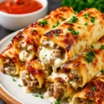 Easy Keto Sausage Lasagna Roll Ups