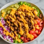 High Protein Cheeseburger Bowl [15-Min Low Carb Dinner]