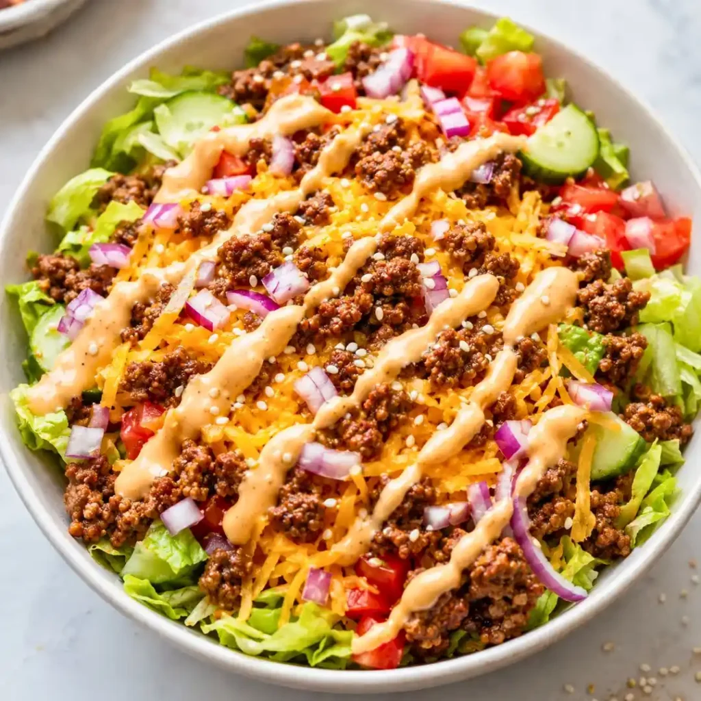 High Protein Cheeseburger Bowl [15-Min Low Carb Dinner]
