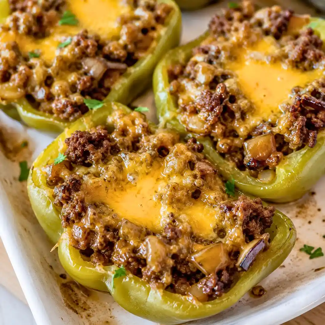 Keto Philly Cheesesteak Stuffed Peppers Recipe