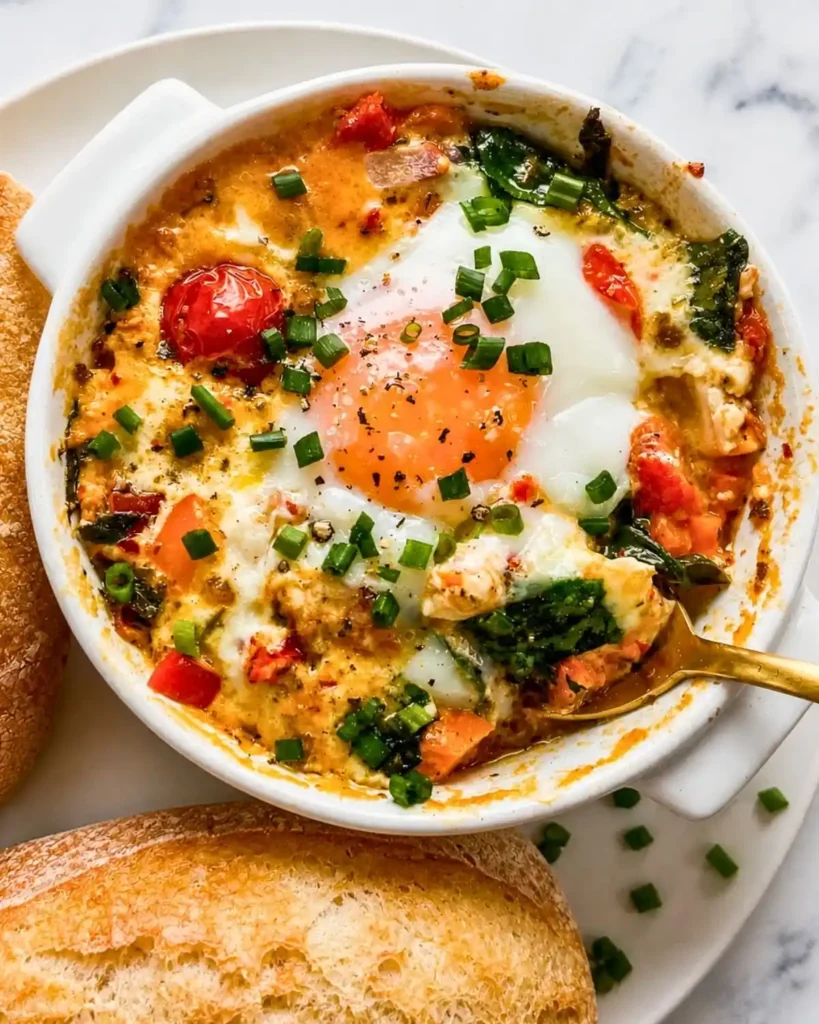 Mediterranean Baked Feta Eggs