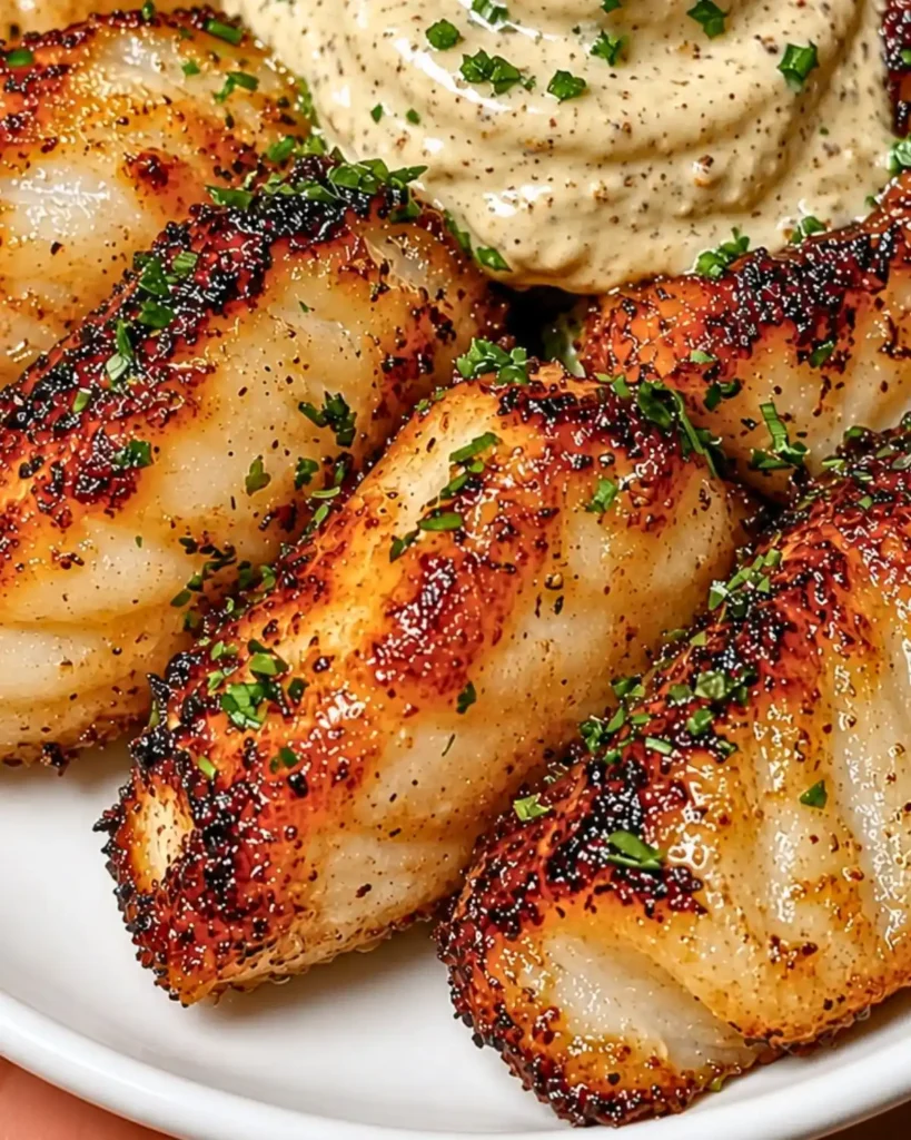 Lemon Butter Fish Bites with Garlic Aioli