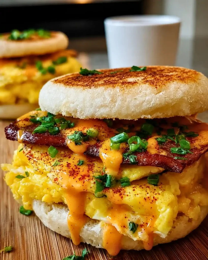 Spicy Chipotle Egg Breakfast Sandwiches
