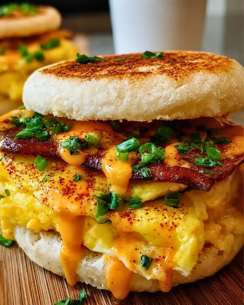 Spicy Chipotle Egg Breakfast Sandwiches