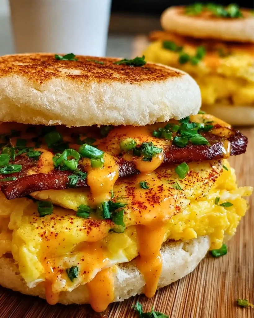 Spicy Chipotle Egg Breakfast Sandwiches
