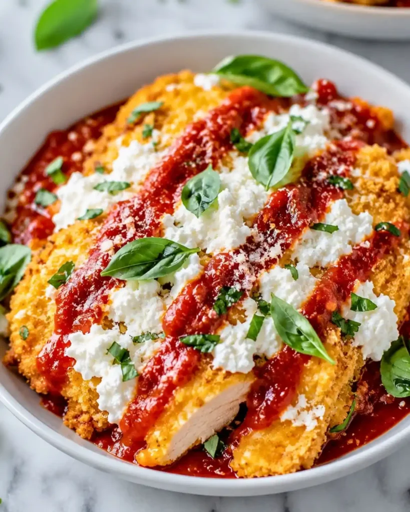 Chicken Parm Cottage Cheese Bowl