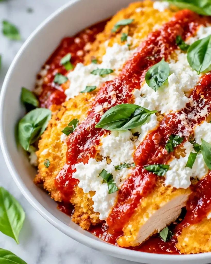 Chicken Parm Cottage Cheese Bowl