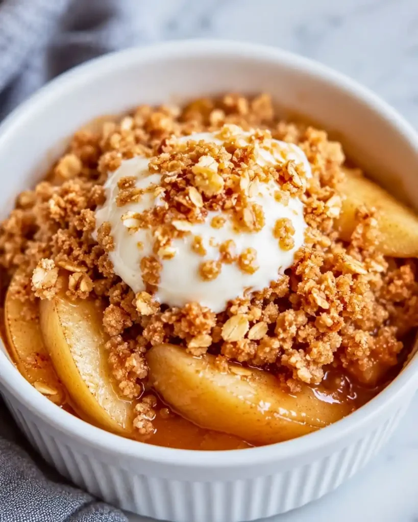 Healthy High Protein Apple Crisp for Guilt-Free Indulgence

