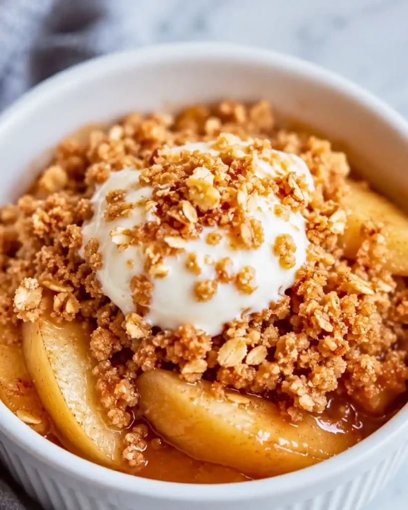 Healthy High Protein Apple Crisp for Guilt-Free Indulgence
