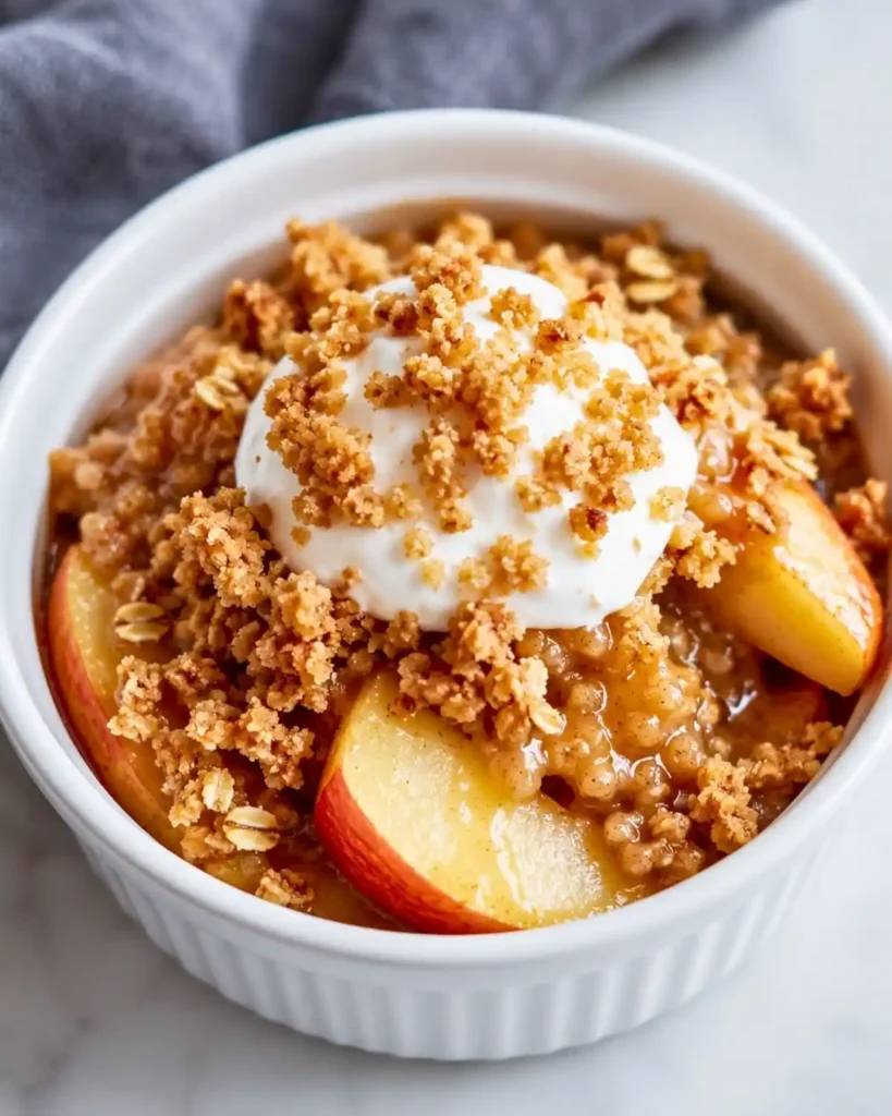 Healthy High Protein Apple Crisp for Guilt-Free Indulgence
