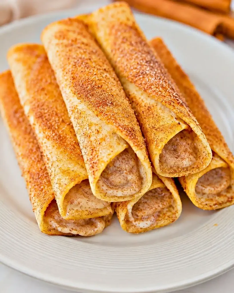 Keto Crispy Cinnamon Cream Cheese Roll Ups
