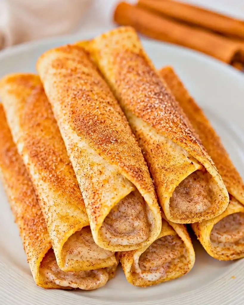 Keto Crispy Cinnamon Cream Cheese Roll Ups