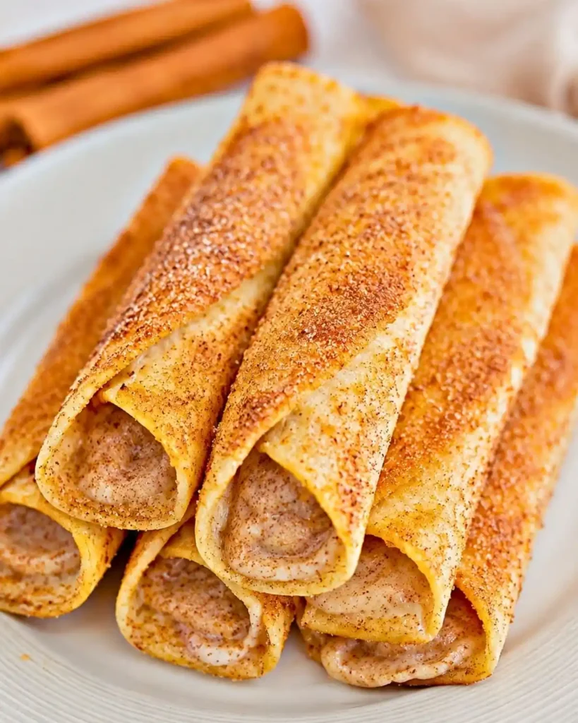 Keto Crispy Cinnamon Cream Cheese Roll Ups