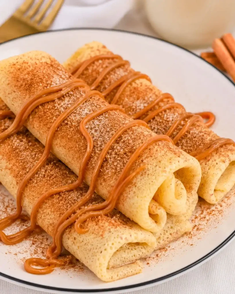 Cinnamon Roll Protein Crepes