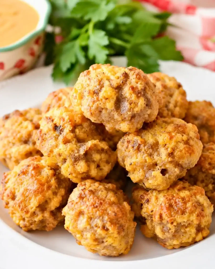 Keto Cream Cheese Sausage Balls Recipe