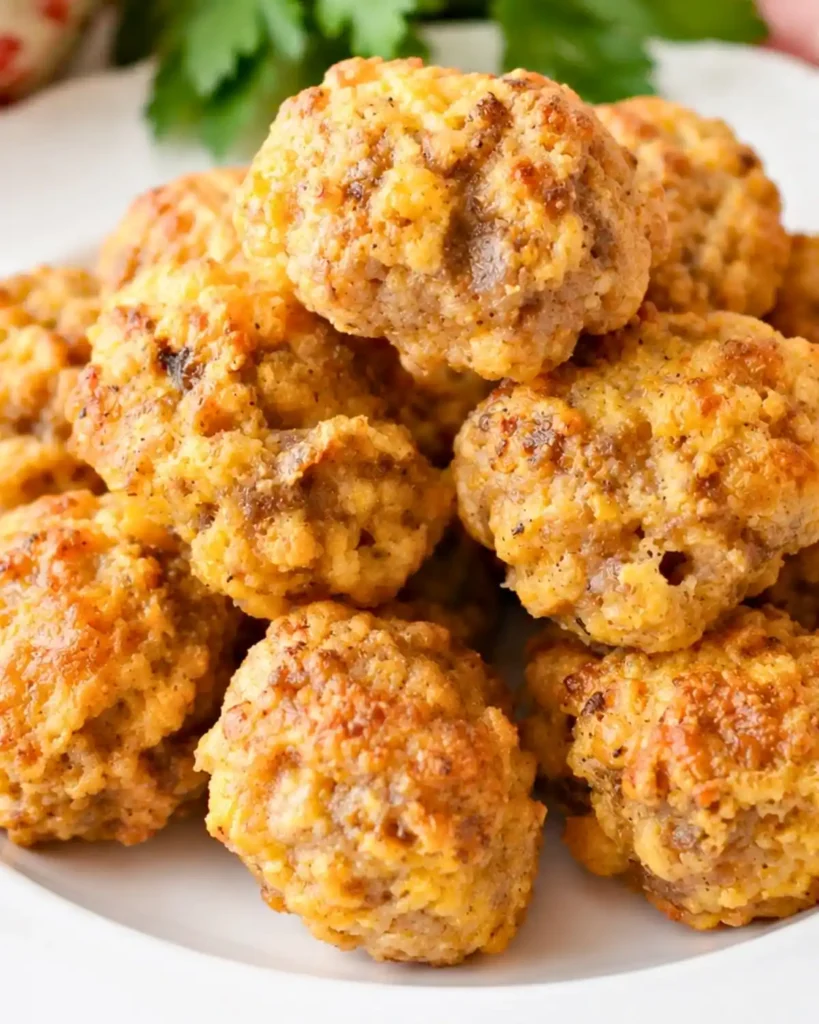 Keto Cream Cheese Sausage Balls Recipe