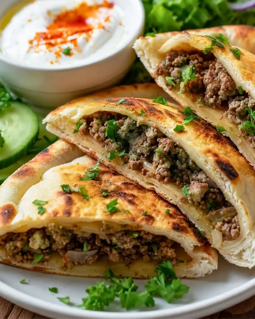 Pitas Stuffed with Minced Beef: A Quick and Flavorful Meal