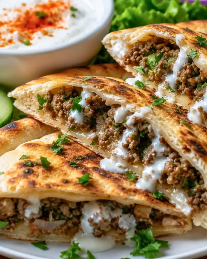 Pitas Stuffed with Minced Beef: A Quick and Flavorful Meal