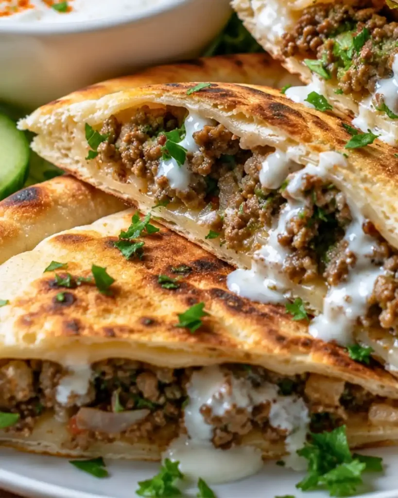 Pitas Stuffed with Minced Beef: A Quick and Flavorful Meal