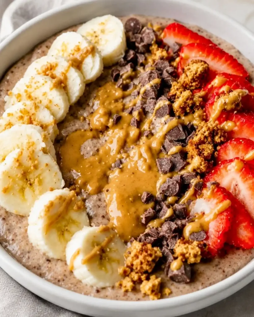 Chocolate Peanut Butter Protein Yogurt Bowl