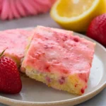 Keto Strawberry Lemon Blondies Recipe
