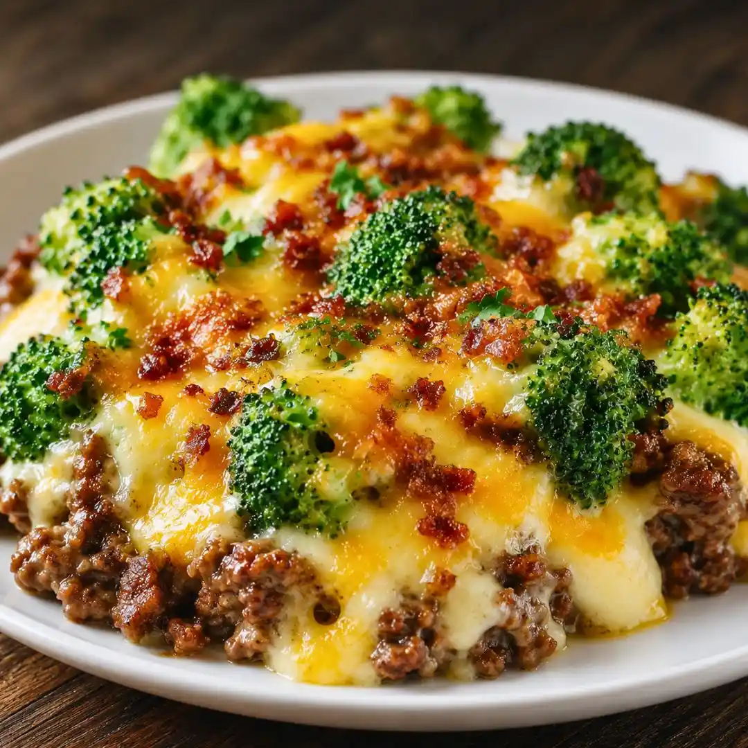 Easy Healthy Keto Hamburger Broccoli Skillet in 30 Minutes