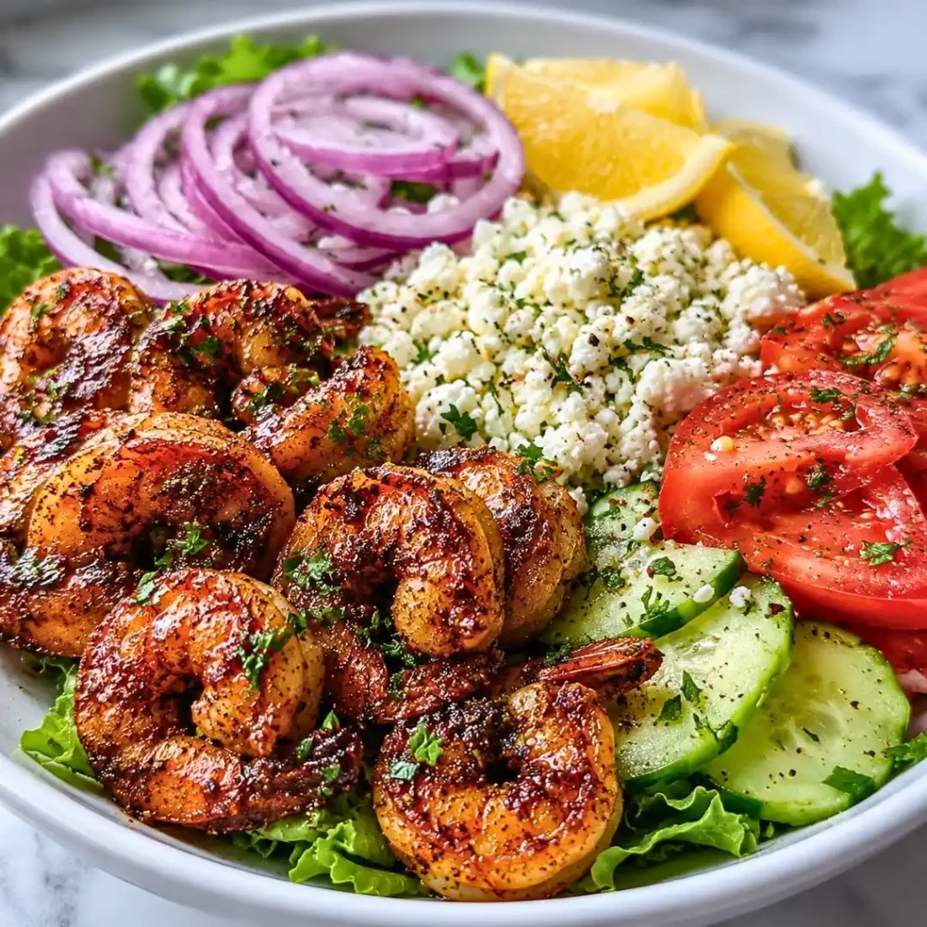 Greek Shrimp Mediterranean Bowl