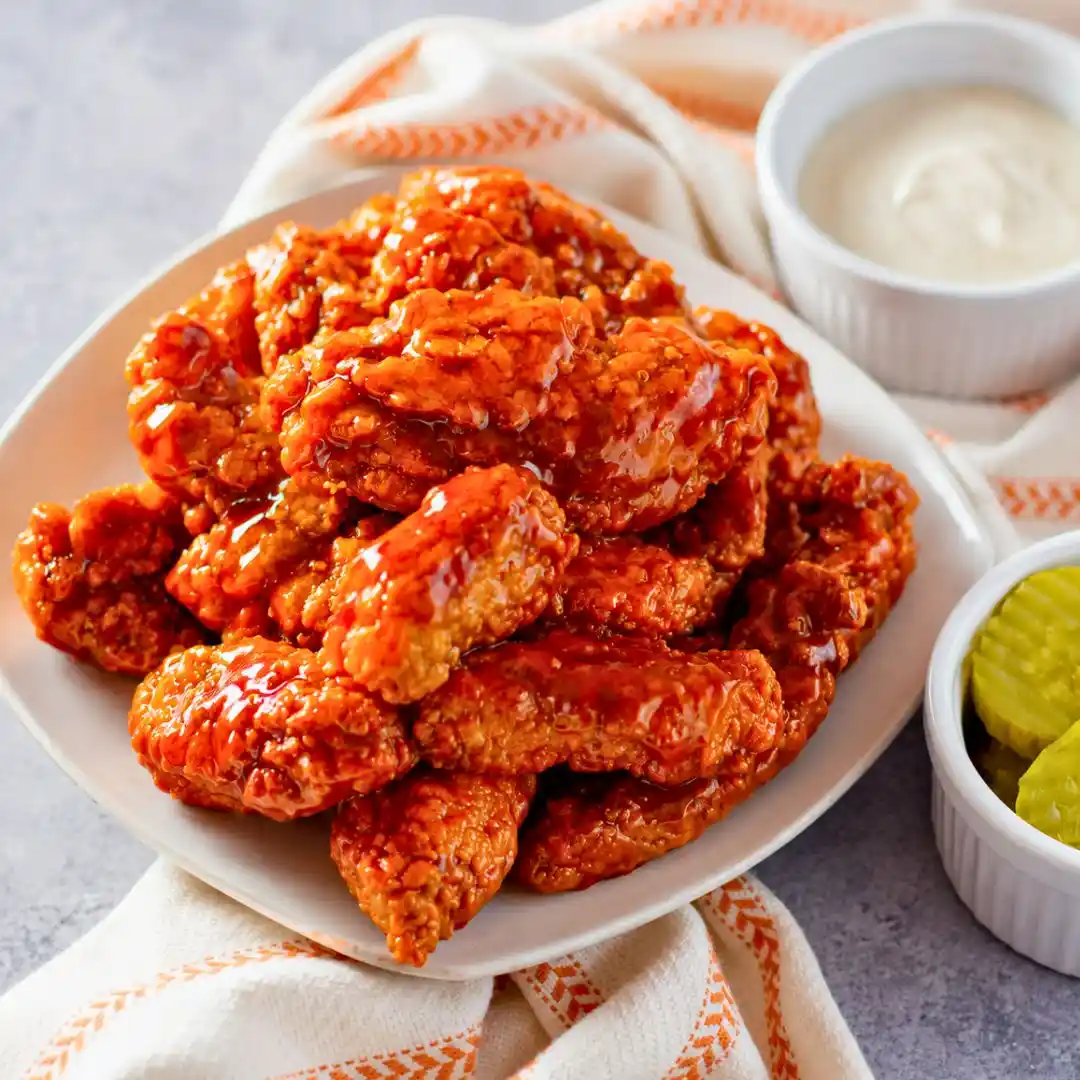 Sweet and Spicy Sticky Chicken Tenders