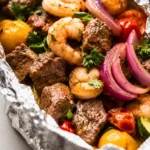 Steak and Shrimp Foil Packs: Easy Dinner Delight