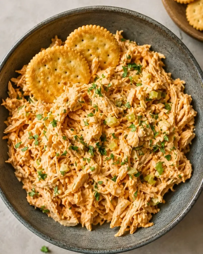 High Protein Buffalo Chicken Salad With Cottage Cheese