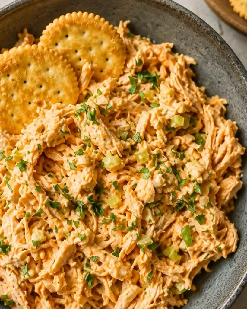 High Protein Buffalo Chicken Salad With Cottage Cheese