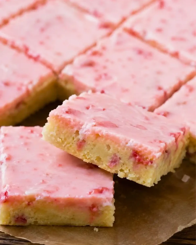 Keto Strawberry Lemon Blondies Recipe