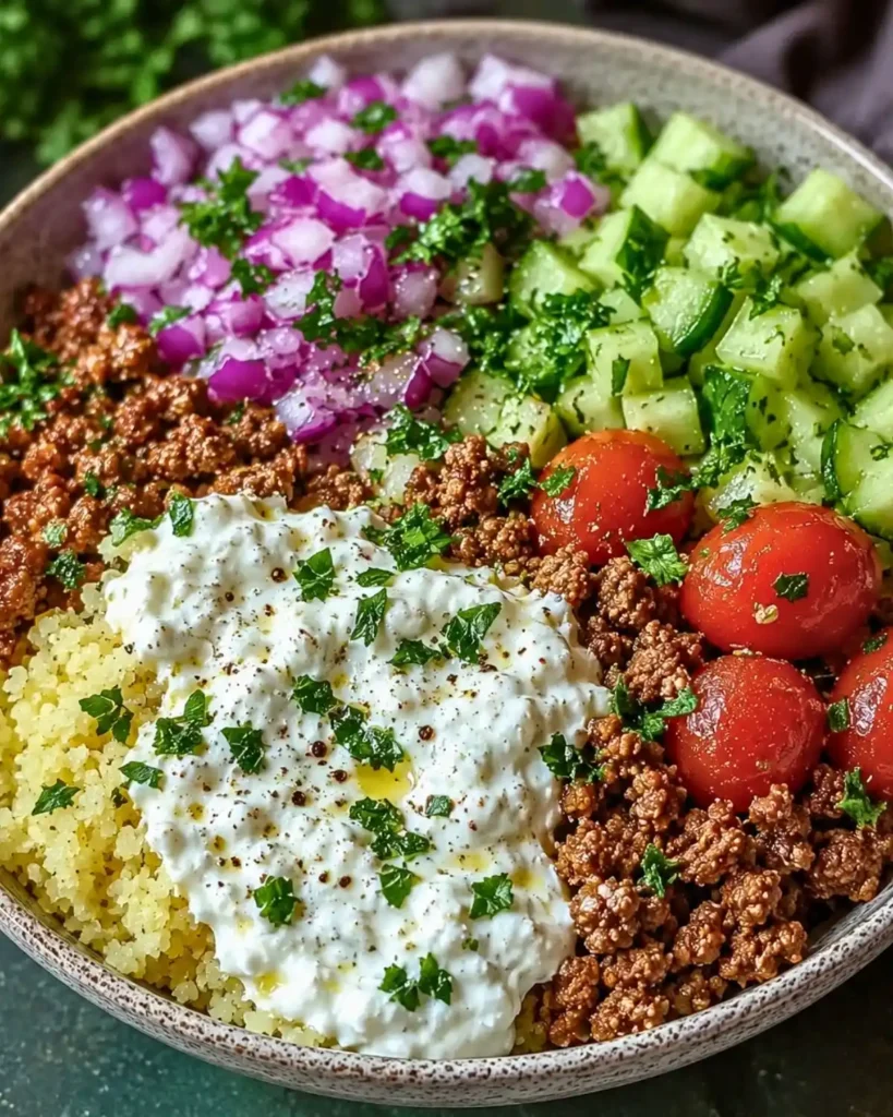 Irresistible Greek Ground Turkey Gyro Bowls in Just 20 Minutes