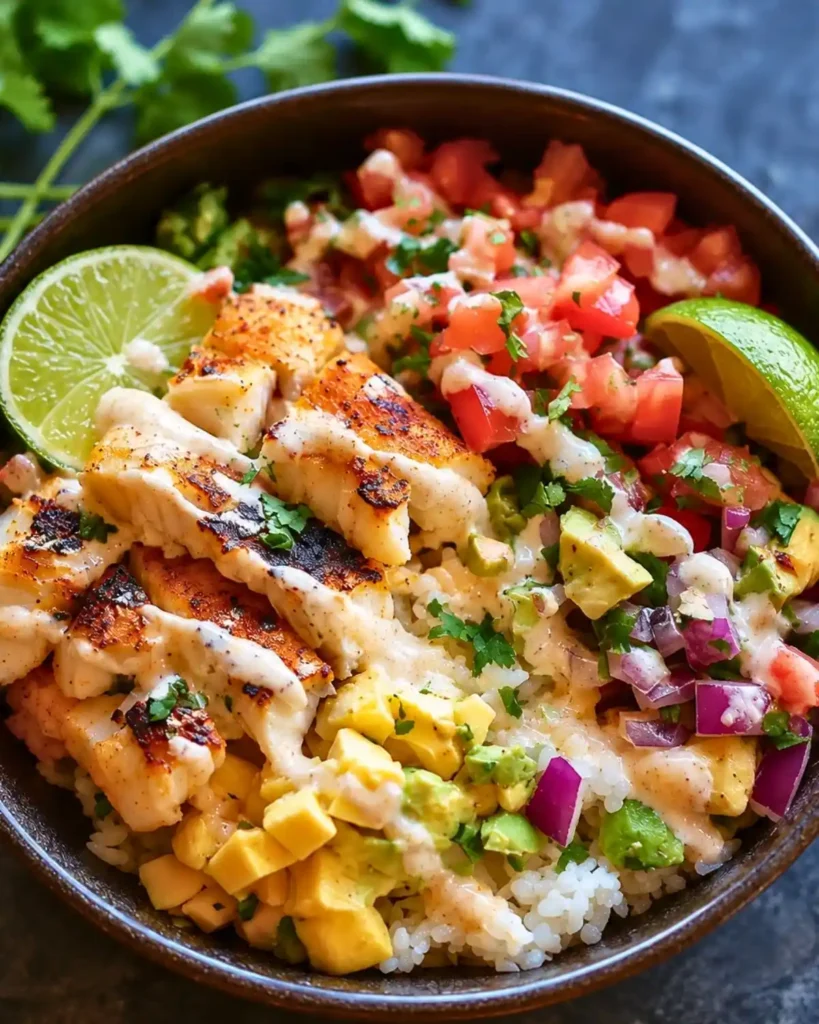 Flavorful Low-Carb Fish Taco Bowls
