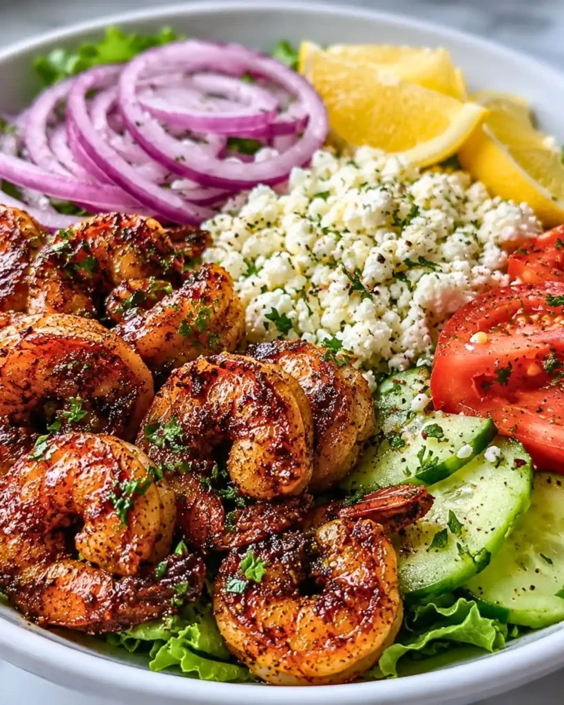 Greek Shrimp Mediterranean Bowl