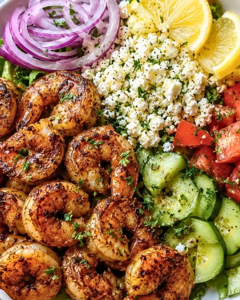 Greek Shrimp Mediterranean Bowl
